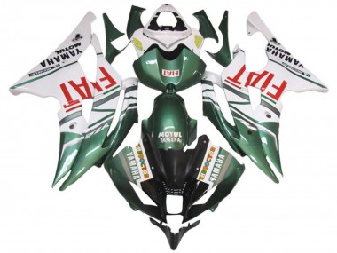 Carenados Moto Yamaha YZF R6 2008-2016 - Blanco Verde Rojo Fiat Baratos