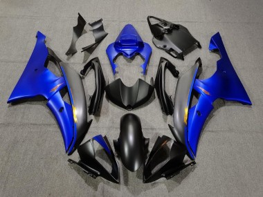 Carenados Moto Yamaha YZF R6 2008-2016 - Azul Negro Mate Amarillo Calcomanías Baratos