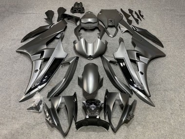 Carenados Moto Yamaha YZF R6 2008-2016 - Gris Mate Negro Brillante Baratos