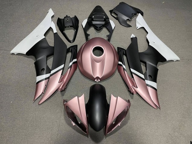 Carenados Moto Yamaha YZF R6 2008-2016 - Blanco Rose Oro Negro Mate Baratos