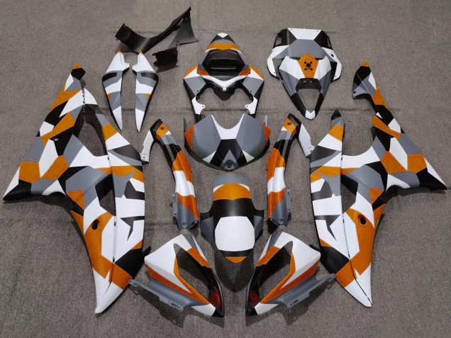 Carenados Moto Yamaha YZF R6 2008-2016 - Blanco Naranja Gris Negro Camouflage Baratos