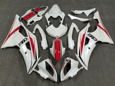 Carenado Moto Yamaha YZF R6 2008-2016 - Blanco Perla Rojo Baratos
