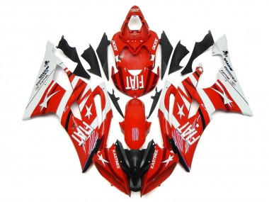 Carenados Moto Yamaha YZF R6 2008-2016 - Blanco Rojo Negro Fiat Baratos