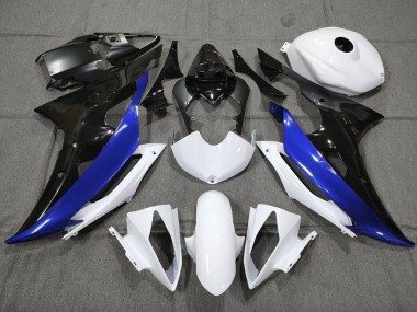 Carenado Moto Yamaha YZF R6 2008-2016 - Blanco Azul Negro Brillante Baratos