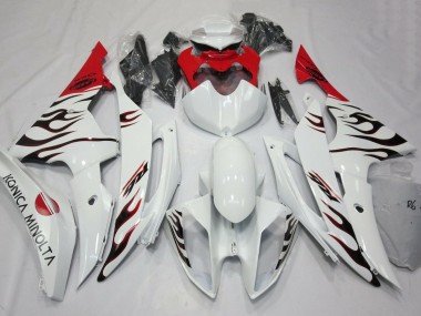Carenados Moto Yamaha YZF R6 2008-2016 - Blanco Rojo Negro Llama Baratos