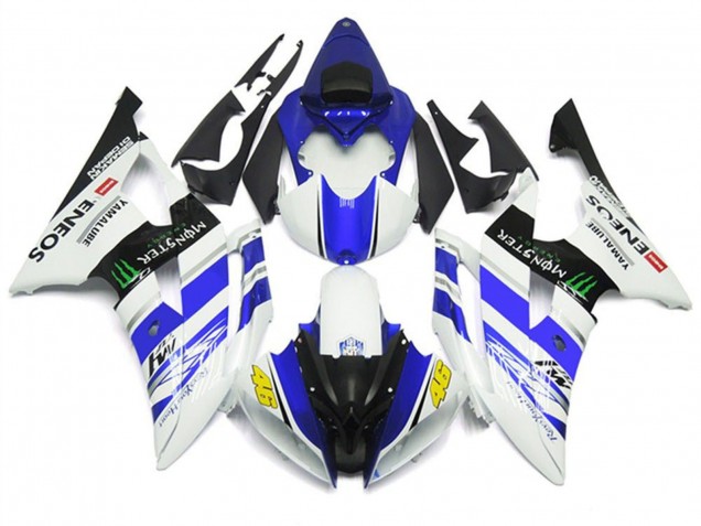 Carenados Moto Yamaha YZF R6 2008-2016 - Blanco Azul Negro Brillante Verde Monstruo ENEOS 46 Baratos