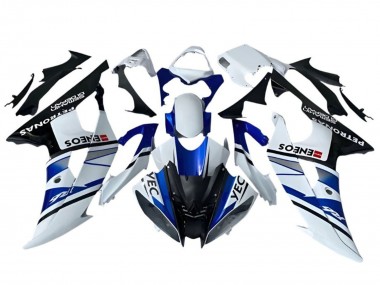 Carenados Moto Yamaha YZF R6 2008-2016 - Blanco Azul Negro YEC ENEOS Petronas Semakin Didepan Baratos