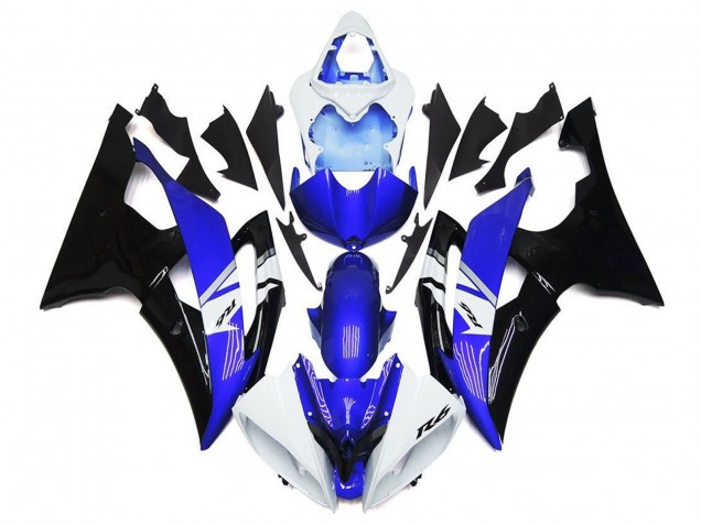 Carenados Moto Yamaha YZF R6 2008-2016 - Blanco Azul Negro Baratos