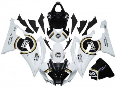 Carenados Moto Yamaha YZF R6 2008-2016 - Blanco Negro Lucky Strike Baratos