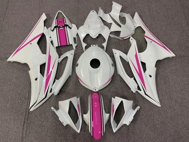 Carenados Moto Yamaha YZF R6 2008-2016 - Blanco Rosa Baratos