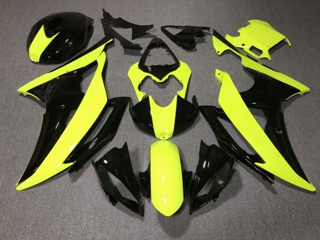 Carenados Moto Yamaha YZF R6 2008-2016 - Amarillo Negro Brillante Baratos
