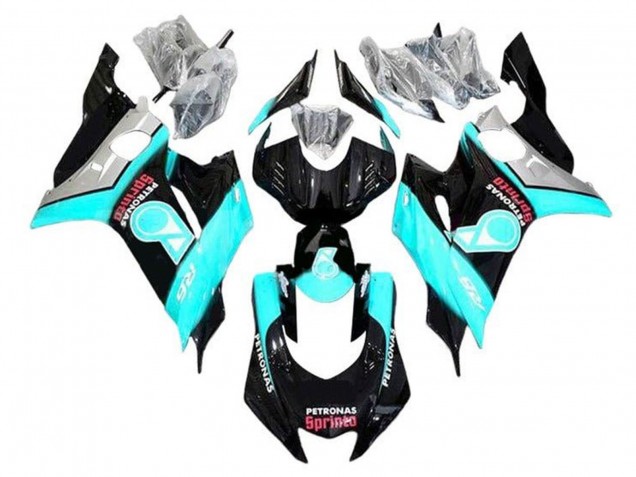 Carenados Moto Yamaha YZF R6 2017-2023 - Turquesa Azul Negro Brillante Petronas Baratos