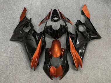Carenados Moto Yamaha YZF R6 2017-2023 - Naranja Negro Brillante Baratos