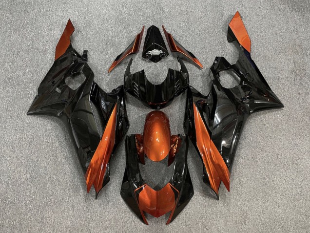 Carenados Moto Yamaha YZF R6 2017-2023 - Naranja Negro Brillante Baratos