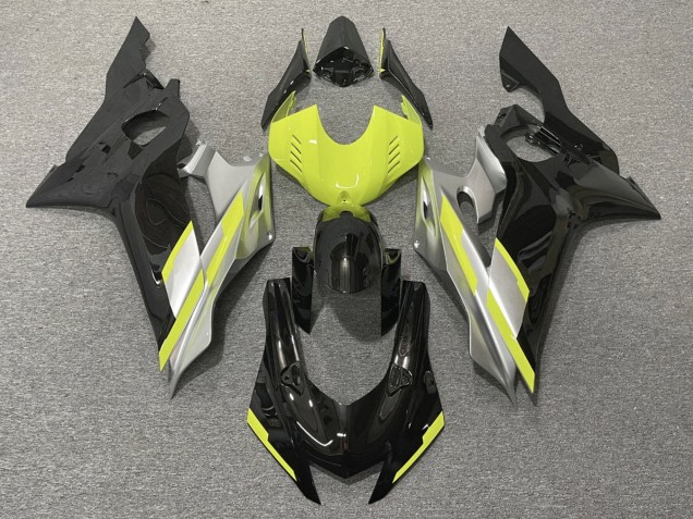 Carenados Moto Yamaha YZF R6 2017-2023 - Gris Neon Amarillo Negro Brillante Baratos