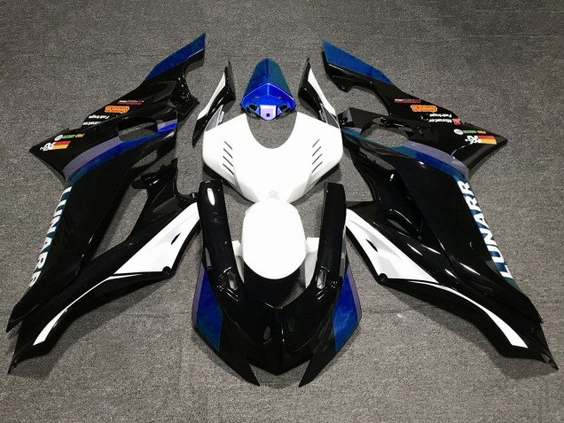 Carenados Moto Yamaha YZF R6 2017-2023 - Blanco Azul Negro Brillante Baratos