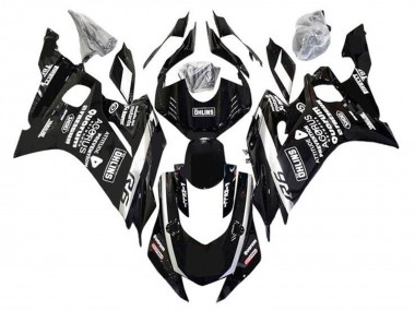 Carenados Moto Yamaha YZF R6 2017-2023 - Negro Blanco Ohlins Baratos