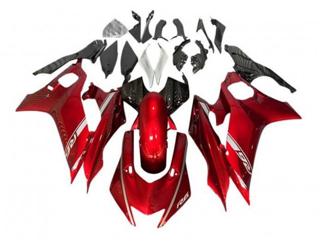 Carenado Moto Yamaha YZF R6 2017-2023 - Rojo Baratos