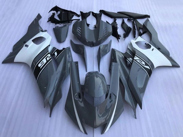 Carenados Moto Yamaha YZF R6 2017-2023 - Nardo Gris Oscuro Blanco Negro Baratos