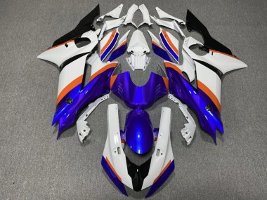 Carenados Moto Yamaha YZF R6 2017-2023 - Blanco Azul Naranja Baratos