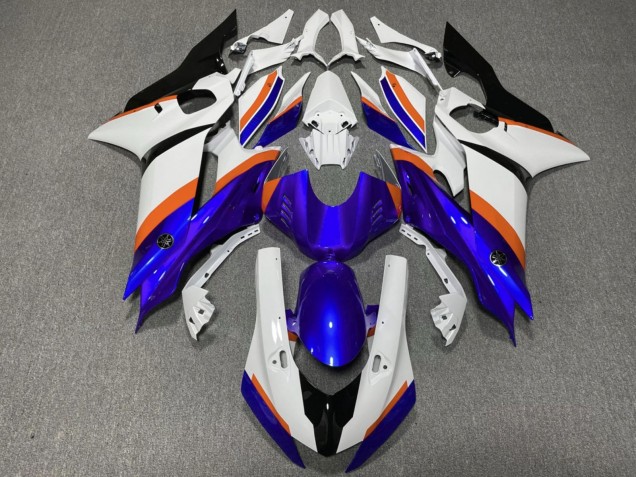Carenados Moto Yamaha YZF R6 2017-2023 - Blanco Azul Naranja Baratos