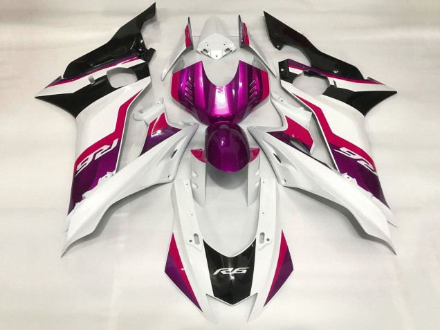 Carenados Moto Yamaha YZF R6 2017-2023 - Blanco Rojo Púrpura Negro Baratos