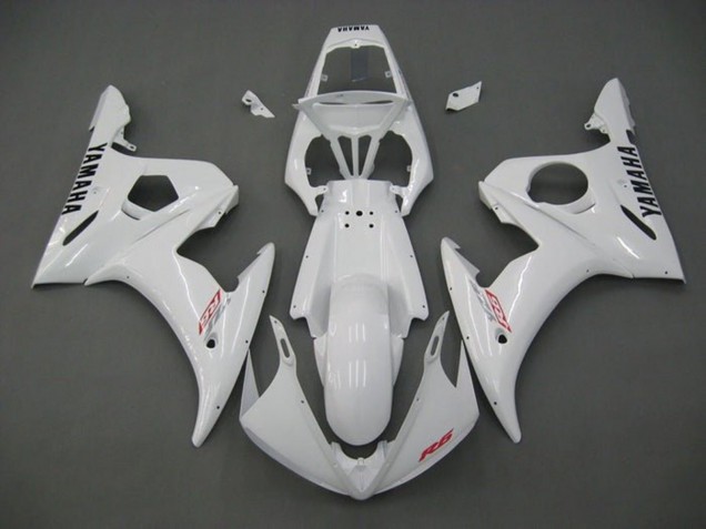 Carenados Moto Yamaha YZF R6 2005 - Blanco Rojo Negro Baratos