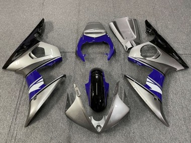 Carenados Moto Yamaha YZF R6 2005 - Plata Azul Negro Blanco Baratos