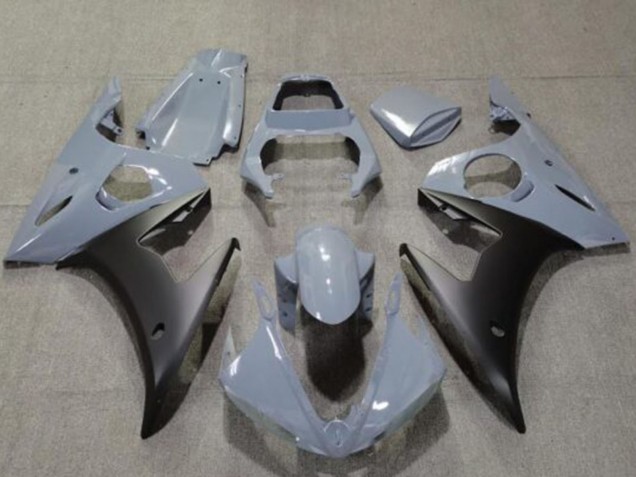 Carenados Moto Yamaha YZF R6 2005 - Nardo Gris Negro Mate Baratos
