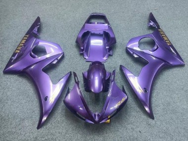 Carenados Moto Yamaha YZF R6 2003-2004 - Púrpura Oro Calcomanías Baratos