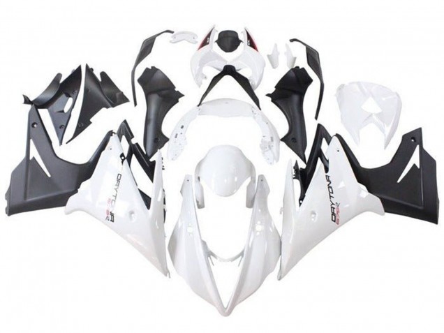 Carenados Moto Triumph Daytona 675 Triple 2013-2016 - Blanco Negro Mate Baratos