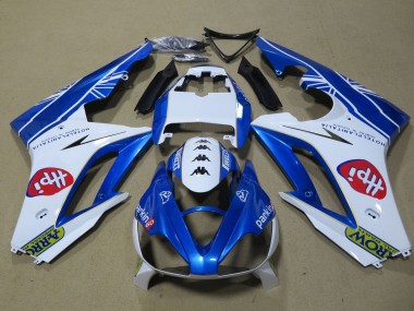 Carenados Moto Triumph Daytona 675 Triple 2006-2008 - Blanco Azul Baratos