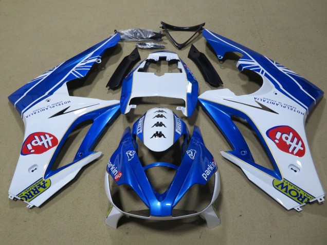 Carenados Moto Triumph Daytona 675 Triple 2006-2008 - Blanco Azul Baratos