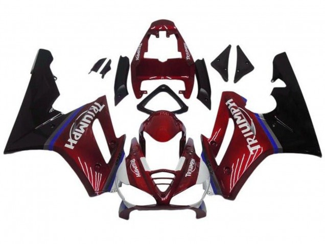 Carenados Moto Triumph Daytona 675 Triple 2009-2012 - Rojo Azul Negro Brillante Baratos