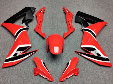 Carenados Moto Honda CBR650F 2014-2016 - Rojo Negro Mate Baratos