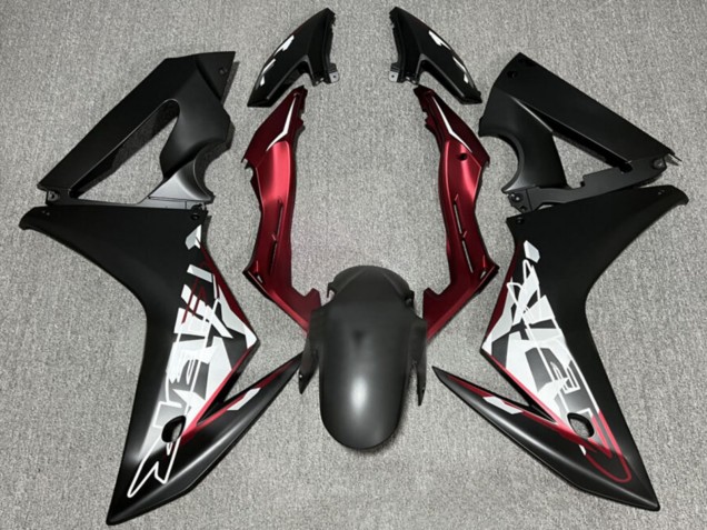 Carenados Moto Honda CBR650F 2014-2016 - Negro Mate Rojo Baratos