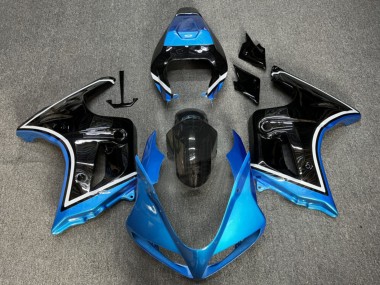 Carenados Moto Suzuki SV650 2003-2013 - Azul Brillante Negro Baratos