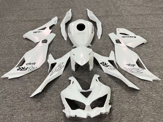 Carenados Moto Kawasaki ZX4R ZX-4RR 2019-2025 - Blanco Perla Negro Baratos
