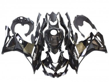 Carenados Moto Kawasaki ZX4R ZX-4RR 2019-2025 - Negro Brillante Blanco Oro Baratos