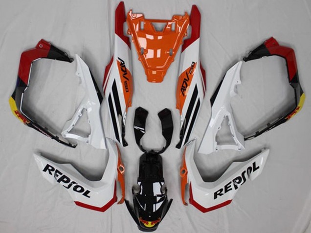 Carenados Moto Honda ADV150 2018-2021 - Blanco Naranja Rojo Amarillo Negro Brillante Repsol Baratos