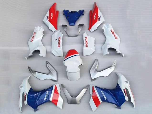 Carenados Moto Honda ADV160 2022-2024 - Blanco Rojo Azul HRC Baratos