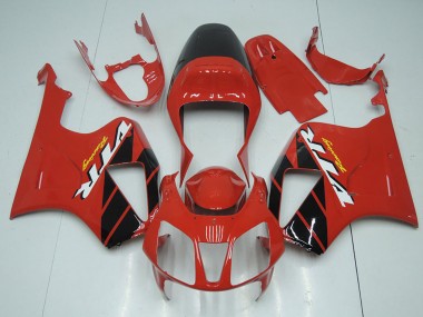 Kits Carenado Moto Honda VTR1000 2000-2006 - Rojo Negro Brillante Raya Baratos