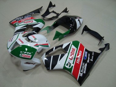 Carenado Moto Honda VTR1000 2000-2006 - Blanco Rojo Verde Negro Brillante Castrol Baratos