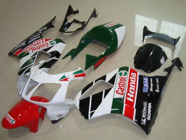 Kits Carenado Moto Honda VTR1000 2000-2006 - Blanco Rojo Verde Negro Brillante Castrol Baratos
