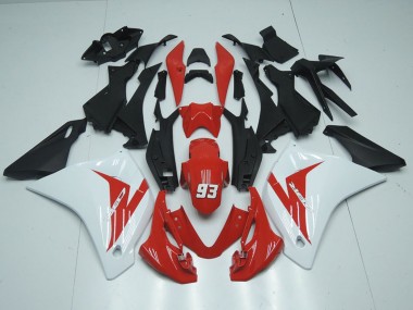 Carenados Moto Honda CBR125R 2011-2016 - Blanco Rojo Negro Mate 93 Baratos