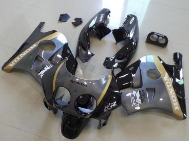 Carenados Moto Honda CBR250RR MC22 1990-1998 - Gris Oro Negro Brillante Baratos