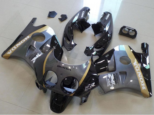 Carenados Moto Honda CBR250RR MC22 1990-1998 - Gris Oro Negro Brillante Baratos