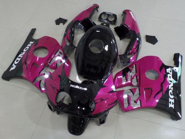 Kits Carenado Moto Honda CBR250RR MC22 1990-1998 - Rosa Negro Brillante Baratos