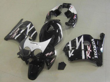 Carenados Moto Honda CBR250RR MC22 1990-1998 - Negro Brillante Blanco Baratos