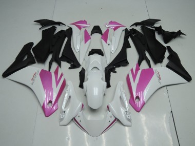 Carenados Moto Honda CBR250RR 2011-2015 - Blanco Rosa Negro Mate Baratos